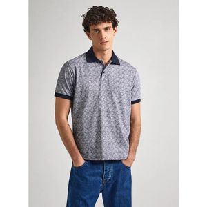 Pepe Jeansvoor mannen. PM542151 Hayley marine polo (M), Casual, Katoen, Korte mouwen, Marineblauw