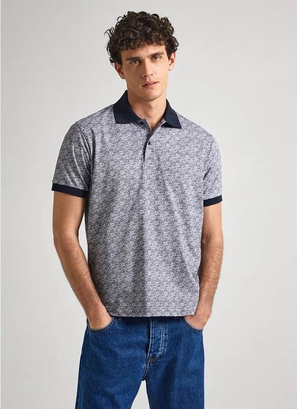 Pepe Jeansvoor mannen. PM542151 Hayley marine polo (M), Casual, Katoen, Korte mouwen, Marineblauw