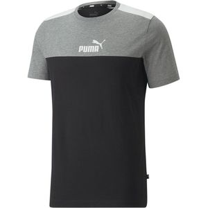 Puma Ess+ Block Short Sleeve T-shirt Zwart L Man