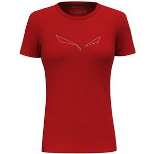 Salewa Pure Eagle Frame Dry Short Sleeve T-shirt Rood S Vrouw