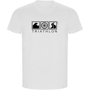 Kruskis Triathlon Eco Short Sleeve T-shirt Wit M Man