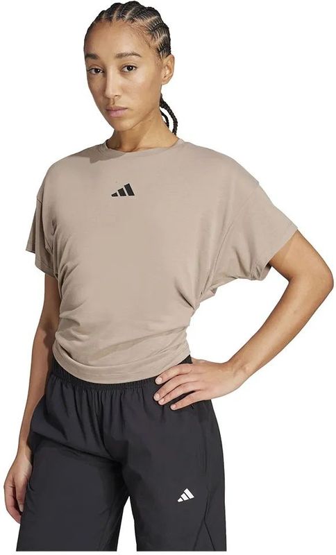 adidas - Power T-shirt - Beige - Korte Mouwen