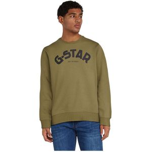 G-star Puff Logo Print Sweatshirt Groen XL Man