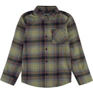Levi´s ® Kids Flannel One Pocket Long Sleeve Shirt Groen 14 Years Jongen