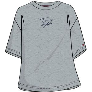 Tommy Hilfiger Logo Crew Neck Base Layer Grijs L Vrouw