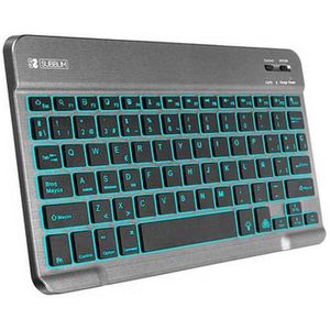 Bluetooth-Toetsenbord Subblim SUB-KBT-SMBL31 Grijs Multicolour Qwerty Spaans QWERTY