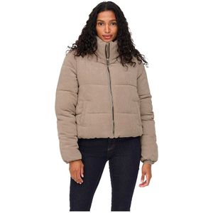 Only Dolly Corduroy Puffer Jacket Beige S Vrouw