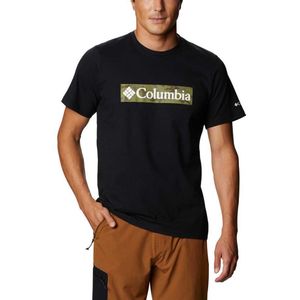 Columbia Rapid Ridge Graphic Short Sleeve T-shirt Zwart M Man