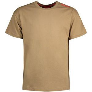 Hugo Labelled Short Sleeve T-shirt Bruin XL Man