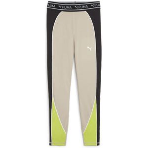 Puma (7/8) Sportlegging Zand/Zwart/Limegroen