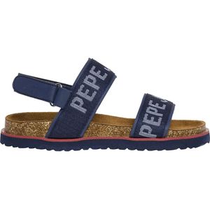 Pepe Jeans - PBS90059 - Sandalen - Marineblauw - Plat - Klittenband