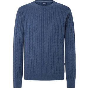 FaÇonnable Silk Cable Crew Neck Sweater Blauw M Man