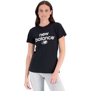 New Balance Essentials Reimagined Archive Cotton Athletic Fit Short Sleeve T-shirt Zwart S Vrouw