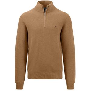 Fynch Hatton 1413222 Half Zip Sweater Bruin 2XL Man