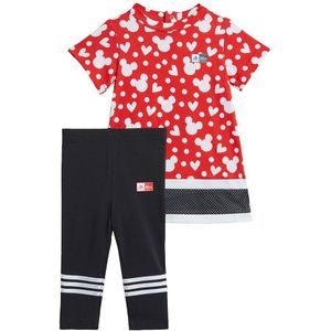 Adidas Disney Minnie Mouse Summer Set Rood,Zwart 12-24 Months