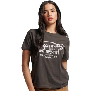 Superdry Boho Biker Script Graphic T-shirt Met Korte Mouwen