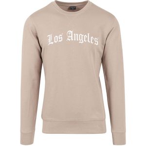 Mister Tee Los Angeles Wording Long Sleeve T-shirt Beige M Man