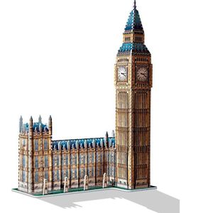 Wrebbit Emblematic Buildings Big Ben 3d Puzzle 890 Piezas Goud