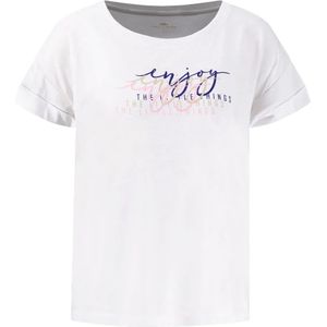 Fynch Hatton Chestprint Enjoy Overhemd Met Korte Mouwen