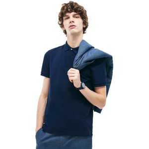 Lacoste Paris Regular Fit Stretch Cotton Piqué Short Sleeve Polo Blauw 6XL Man