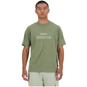 New Balance Relaxed Linear Short Sleeve T-shirt Groen XL Man