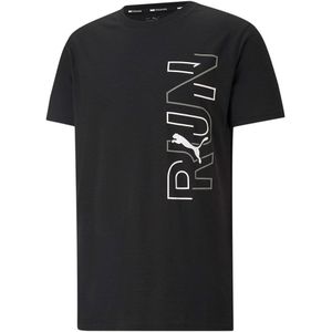 Puma Performance Running Graphic Short Sleeve T-shirt Zwart M Man