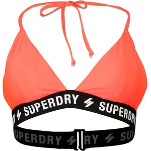 Superdry Code Triangle Elastic Top Swimsuit Oranje XS Vrouw