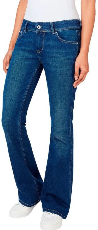 Pepe Jeansvoor vrouwen. PL204167GW1 Jean New Pimlico marine (24/32), Casual, Denim, Biologisch katoen, Duurzaam, Marineblauw