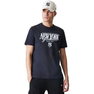 New Era Mlb Reg Script Grphc New York Yankees T-shirt Met Korte Mouwen