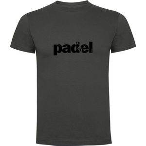 Kruskis Word Padel Short Sleeve T-shirt Grijs S Man