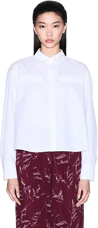 Armani Exchange - XW000668AF15983U0002 - Shirt - Wit - Lange Mouwen - Casual