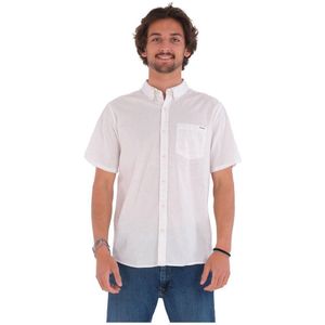 Hurley One&only Space Dye Short Sleeve Shirt Wit S Man