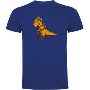 Kruskis Dino Trek Short Sleeve T-shirt Blauw XL Man