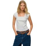 Superdry - Essential - T-shirt - Korte Mouwen - Vierkante Hals - Dames