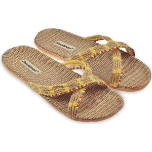 Brasileras - Amelia - Sandalen - Zwart - Linnen - Antislip EVA-zool