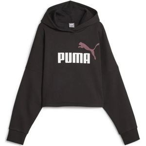 Puma Ess Logo Cropped Hoodie