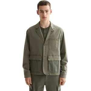 Scotch & Soda Blend Garment Dyed Boxy Fit Blazer