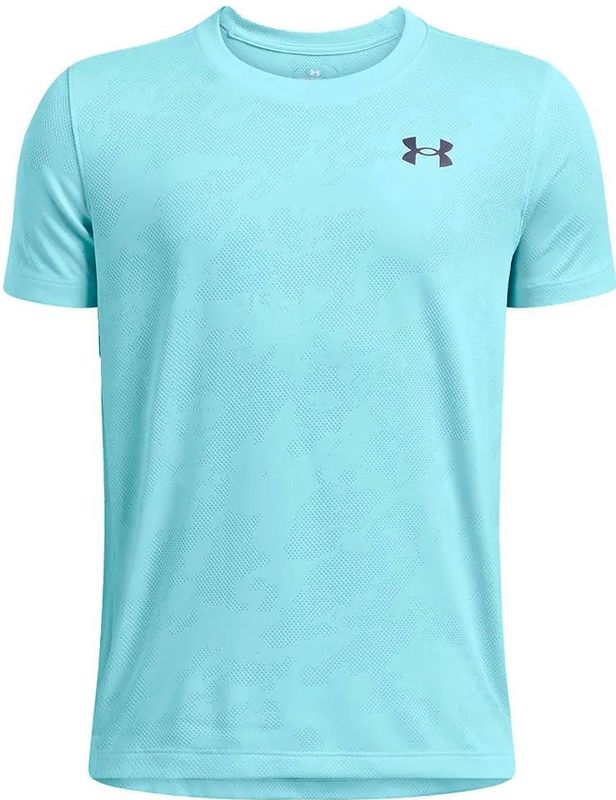 Under Armour - Tech Vent Jacquard - T-shirt - Blauw - Korte Mouwen - 8 Years