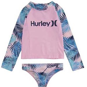 Hurley Set Meisjes Lange Mouw Volledige Rits Rashguard