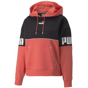 Puma Power Colorblock Fl Sweatshirt Oranje XS Vrouw