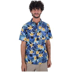 Hurley One And Only Lido Stretch Ss Short Sleeve Shirt Blauw S Man