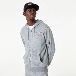 New Era Nba Essentials Los Angeles Lakers Full Zip Sweatshirt Grijs S Man
