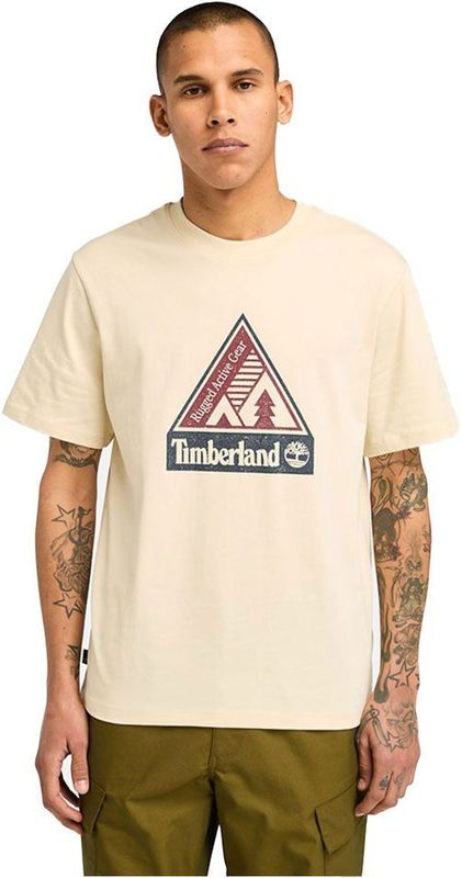 Timberland Outdoor Inspired Front Graphic T-shirt Met Korte Mouwen