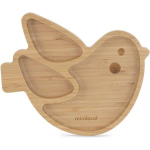 Miniland Chick Wooden Plate Tableware Goud