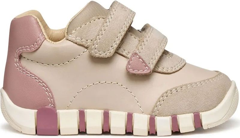 Geox - Iupidoo - Sneakers - Melkachtig Wit en Lichtroze