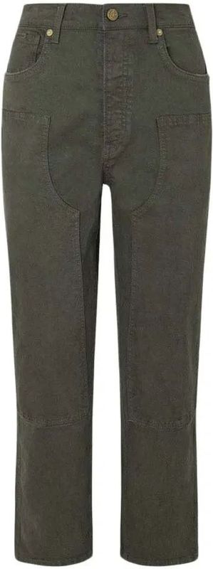 Pepe Jeans - Five-pocket Broek - Groen - Denim - Casual Stijl