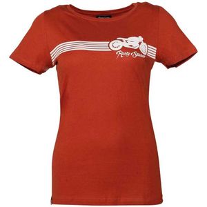 Rusty Stitches Stripe T-shirt Met Korte Mouwen