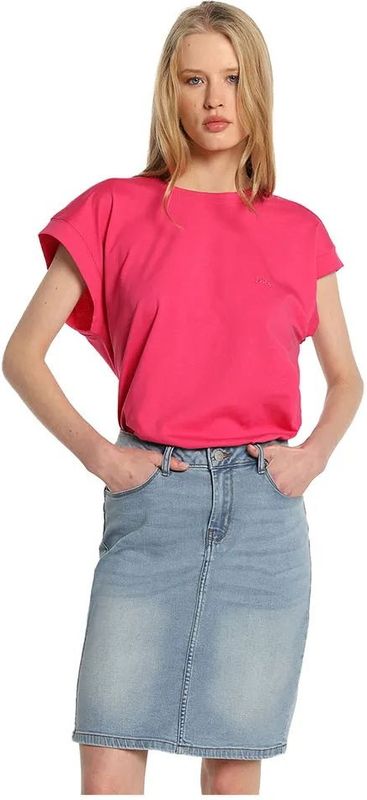 Lois - Basic Spijkerstof Rok - Blauw - Casual - Katoen - Denim