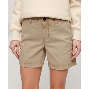 Superdry Classic Shorts Beige S Vrouw