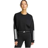 Adidas Hyperglam 3 Stripes Cropped Crewneck Sweatshirt